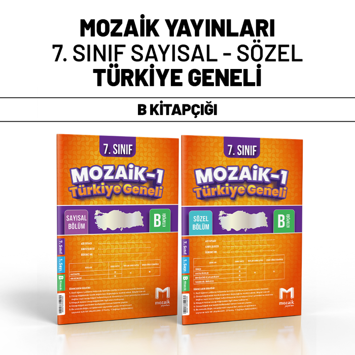 MOZAİK 07.SINIF TÜRKİYE GENELİ SAY/SÖZ 1-B -25-26